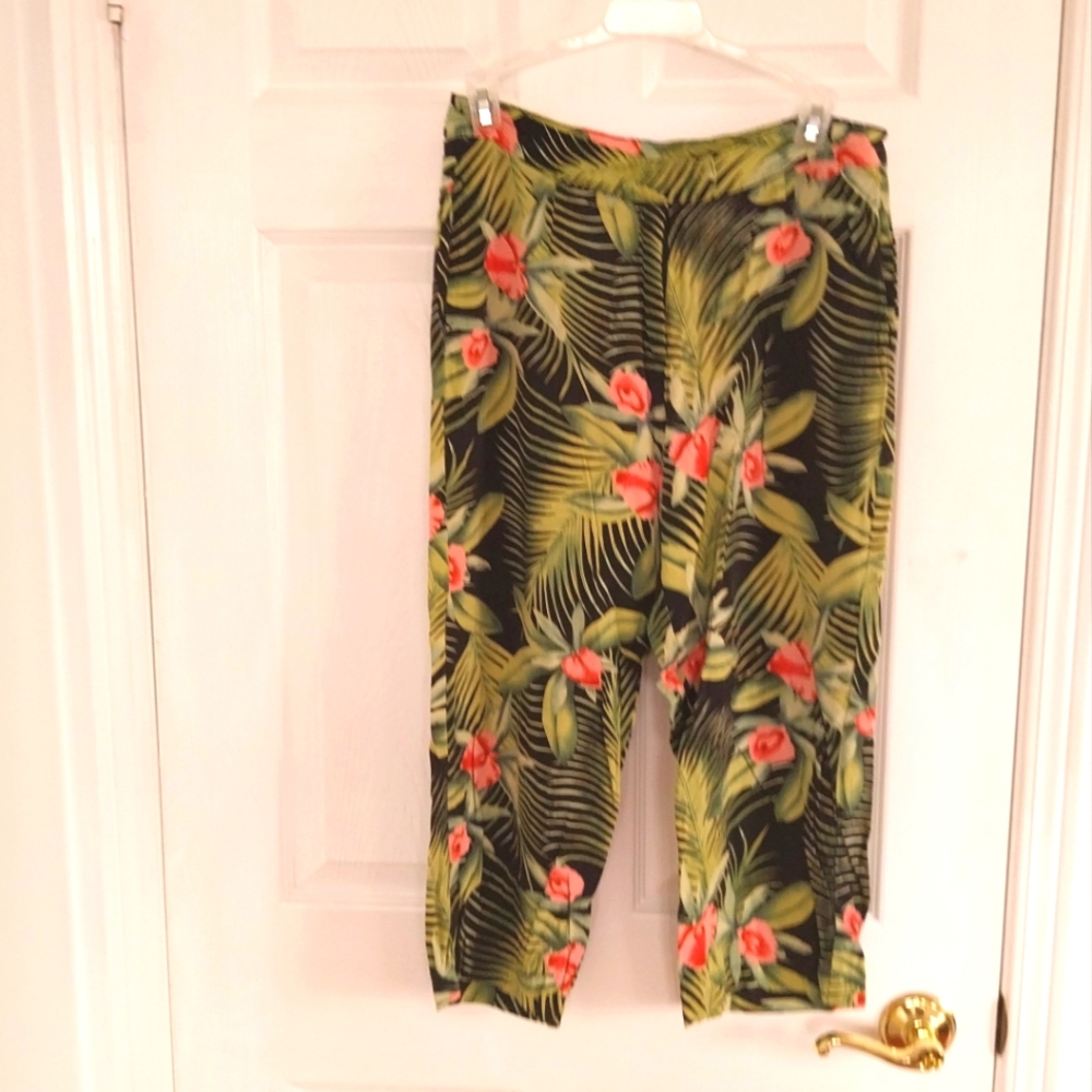 Floral Tropical Print Pant